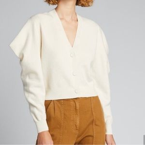 Ulla Johnson Merino Wool - Boiled Wool Cardigan - Size P